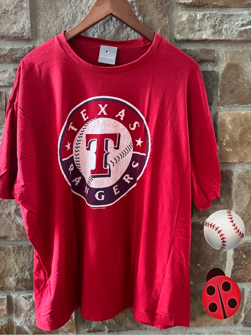 Men’s MLB Team Shirt -Rangers -XXL